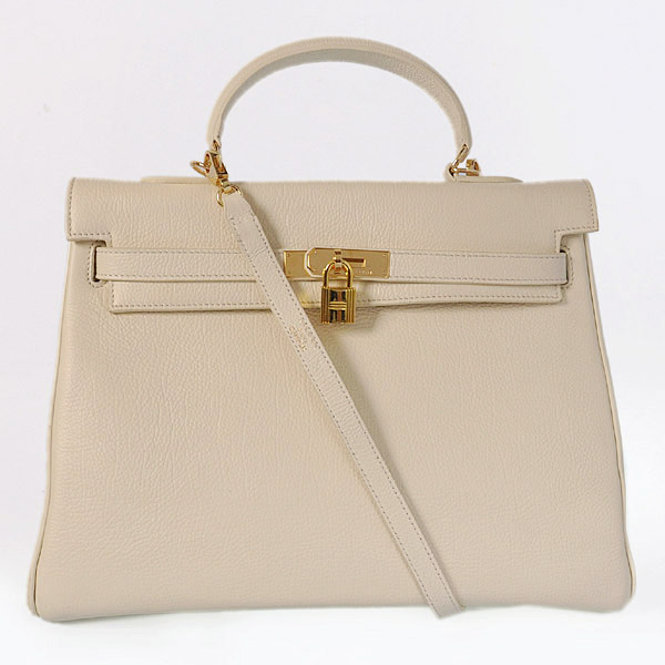 Crema HKL35C Kelly di Hermes 35CM togo pelle (d'oro)